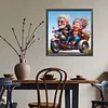 Couple Riding A Motorcycle-Full Round Diamond Painting 40*40CM