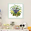 Flower - 9CT Partial Beaded Cross Stitch Kit(25x25cm)