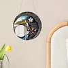 (US Local)2D Flat DIY Guitar Goddess Hanging Mirror Diamond Art Kits Wall Door Decoration