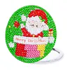 DIY Double Sided Special Shape Diamond Painting Compact Mirror Kit (Santa)