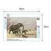 Diamond Painting-DIY Full Round Drill Elephants