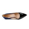 Women's 90mm Middle Heels Pointy Toe Red Bottom Pumps Gradient Color Patent