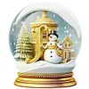 >SALE<5D DIY Full Round Drill Diamond Painting Christmas Crystal Balls J Decor 50x50cm