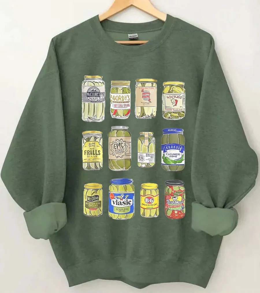 Vintage Canned Pickles Sweatshirt