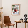 Street Scene In Paris-16CT Stamped Cross Stitch Egyptian Cotton 28*31cm/11.02*12.2in