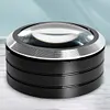 5X Illumination Paperweight Magnifier 6 LED Dome Desktop Magnifier for Reading