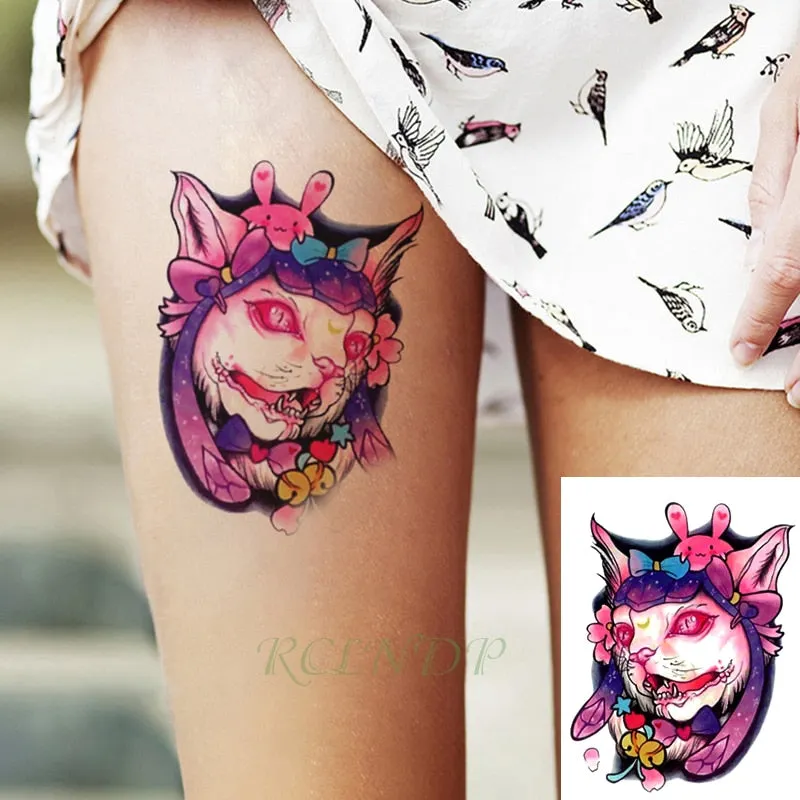 Waterproof Temporary Tattoo Sticker Arabic Letter Heart Love Pattern Personality Fake Tatoo Flash Tatto for Girl Women Men