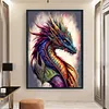 (Big Size)Dragon Read Book - 11CT Stamped Cross Stitch - 40*60cm