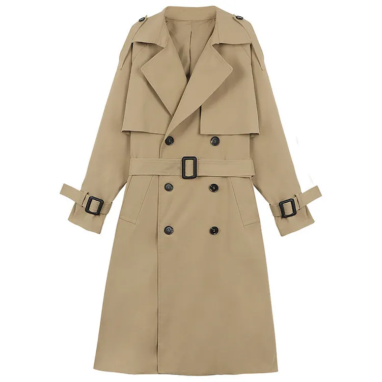 Beth Dutton Outfits Windbreaker Women's Mid-Length Small Workwear Thin Autumn Wear Coat