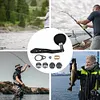 Fishing Reel Handle Metal Knob Handle Kit EVA Oval Grip Single Rocker for Men(B)