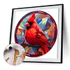 Cardinal Glass Painting-Paint by Numbers Acrylic Painting 40*40CM