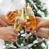 8PCS DIY Diamond Painting Art Santa Wine Glass Charms Snowman Wreath Pendant Kits