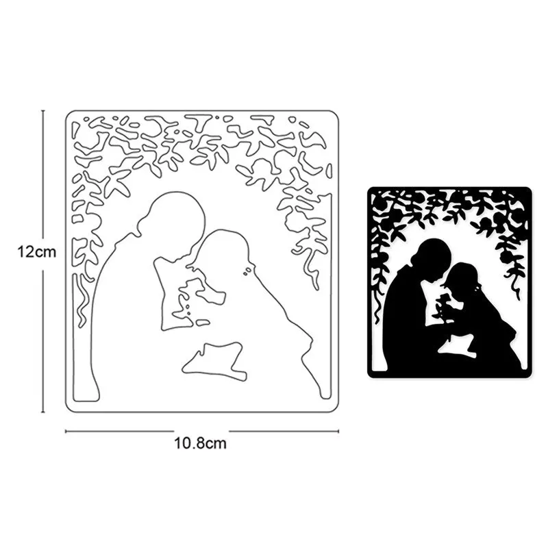 Customized Dies Christmas Wreath Heart Border Metal Cutting Dies Scrapbooking Dies For DIY Craft Paper Card Making Stencils Dies