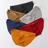 Men's Pouch Trunks Ice Silk Enhance Underwear Briefs Low-Rise Ultra-Thin Bulge Pouch Sport Underpants
