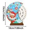 >SALE<Christmas Elk Diamond Painting Unique Wooden Rotating Calendar for Home Office