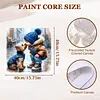 (US Local)Paint By Numbers Kit On Canvas DIY Oil Art Boy Dog Picture Home Decor40x40cm