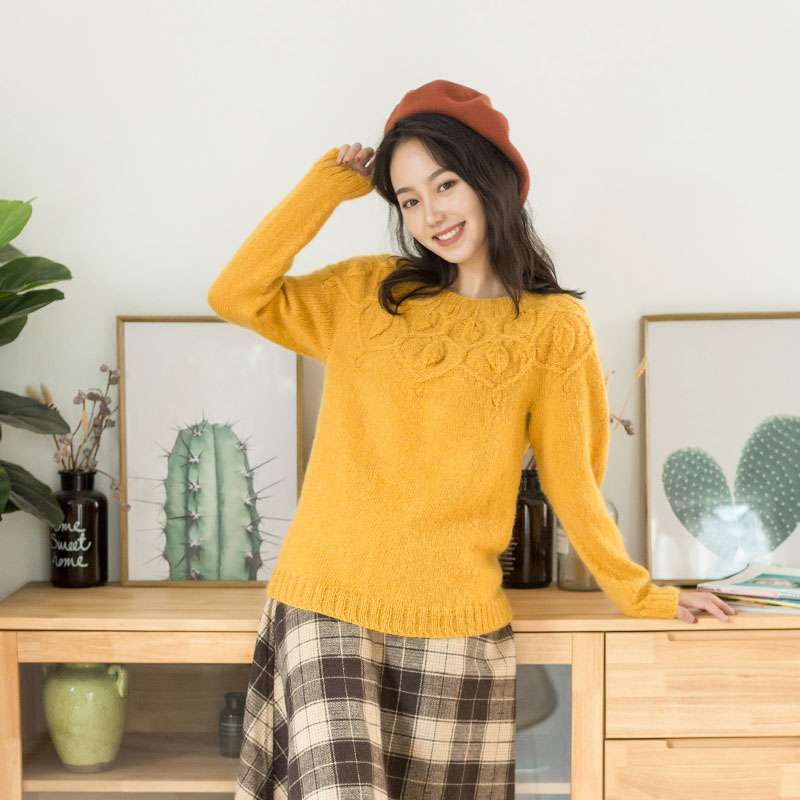 Susan's Autumn Hand-Knit Sweater DIY Kit &ndash; Luxe Crafting Yarn Pack