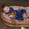 [Heartbeat💖 & Sound🔊] 17" Lifelike Innocent and Lovely Awake Reborn Newborn Girl Named Caleda - RBBI-Myrebornbabydoll&reg; Myrebornbabydoll&reg;