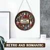 (US Local)DIY Outdoor Fishing Diamond Art Pendant Window Hanging Art for Home