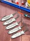 5pcs Metal Spoon Spinner Fishing Lure Fishing Wobblers Hard Bait Gifts for Dad