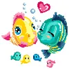 Fish - 9CT Partial Beaded Cross Stitch Kit(27x27cm)