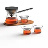 Magnetic Coffee Brewing Pot With Double-layer Stainless Steel Filter, American Side Handle Pot, Coffee Drip Brewer, High Temperature Resistant Glass Bottle, Also Suitable For Camping, Hiking