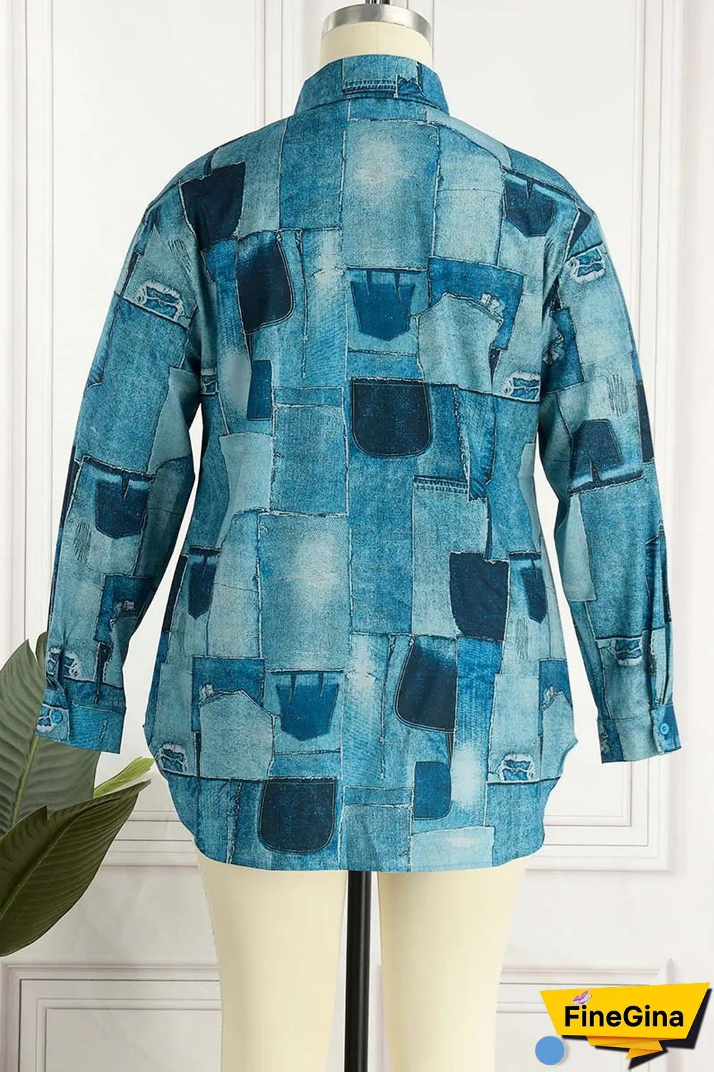 Yellow Sexy Casual Print Printing Shirt Collar Shirt Dress Dresses