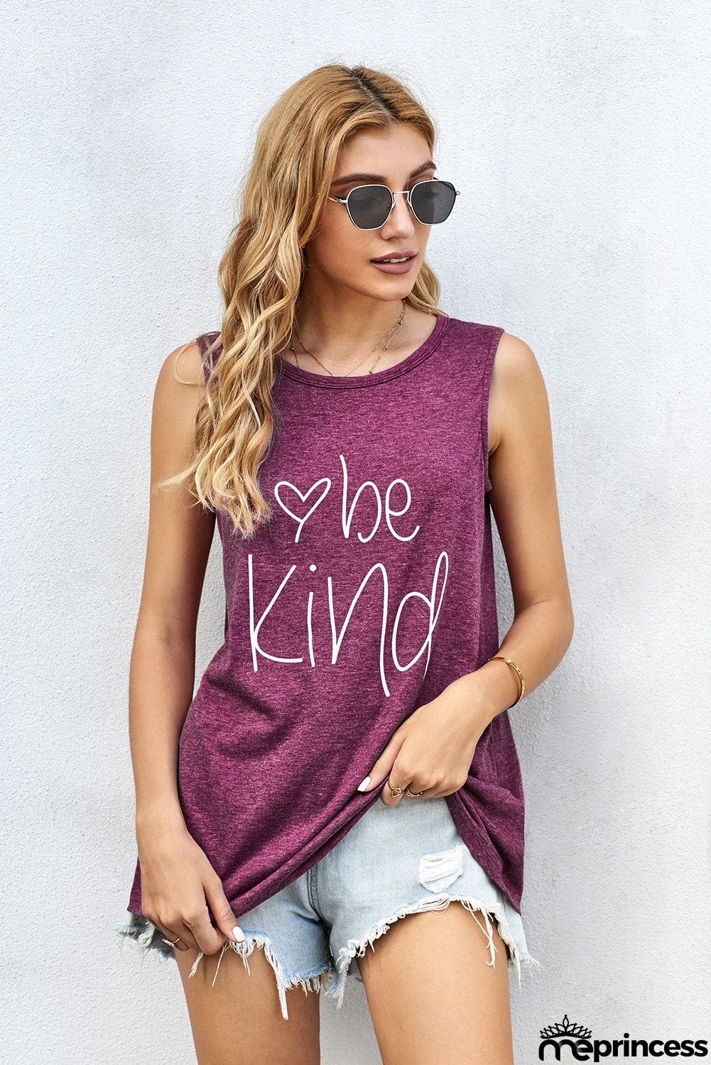 Be Kind Wine Tank Top