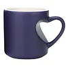 Heart-Shaped Color Changing Cup with Love Handle Heat Colors Change Beverage Cups Multi-Purpose Funny Color Changing Coffee Cup for Valentines Day/Anniversary/Wedding/Proposal