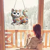 Diamond Painting Acrylic Double-side Cat Pendant Hanging Gem