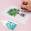 12pcs Plants DIY Mini Square Diamond Painting Set 14x18cm
