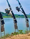 Adjustable Fishing Rod Bracket Telescopic Spring Fish Pole Bracket Fishing Tools