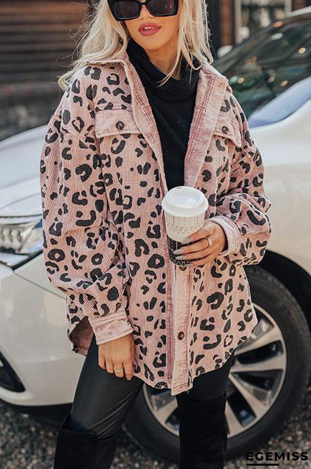 Fashion Leopard Print Coat Women | EGEMISS