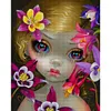 >SALE<Full Embroidery Eco-cotton Thread 11CT Printed Big-Eyed Girl Cross Stitch40x50cm