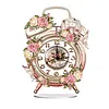 Diamond Painting Acrylic Flower Alarm Clock Shape Clock Ornament