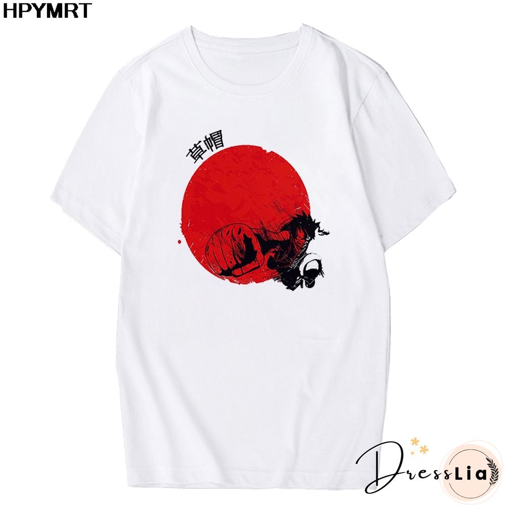 Anime Tshirt Women T Shirt One Piece Zoro Japanese Harajuku T-shirt Hipster Tees Harajuku Streewear Fashion Tops Female Clothing