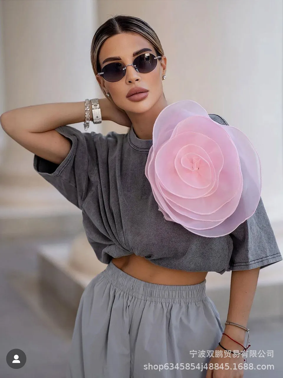 Athvotar Athvotar Summer New Hot Water Washing Wax Dye Faded Short-Sleeved Street Style To Make Old Cotton T-Shirt Girl