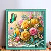 Butterfly Rose-11CT Stamped Cross Stitch 40*40cm/15.75*15.75in