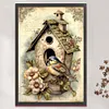 (Big Size) Vintage Poster Bird'S Nest - 11CT Stamped Cross Stitch 40*60cm/15.75*23.62in
