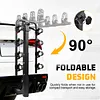 [US Local Warehouse] 4 Bike Rack Bicycle Carrier Racks Hitch Mount Double Foldable Rack for Cars Trucks SUVs and Minivans with a 2 Inch Hitch Receiver