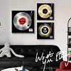 Retro Vinyl Record Light Decoration Painting High-End Bedroom CD Album Desktop Decoration Painting Creative Art Hanging Painting