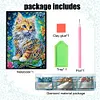 (US Local)50-Page A5 Cat Diamond Painting Notebook for Adult Holiday Birthday Gift