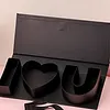 Empty Flower Gift Box with I Love U Design Cardboard Letter Shaped Fillable Flower Box for Valentine Day Anniversary Romantic Occasions