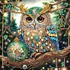 (US Local)4pack Xmas Owl-Special Shaped Diamond Painting Kit(30x30cm)