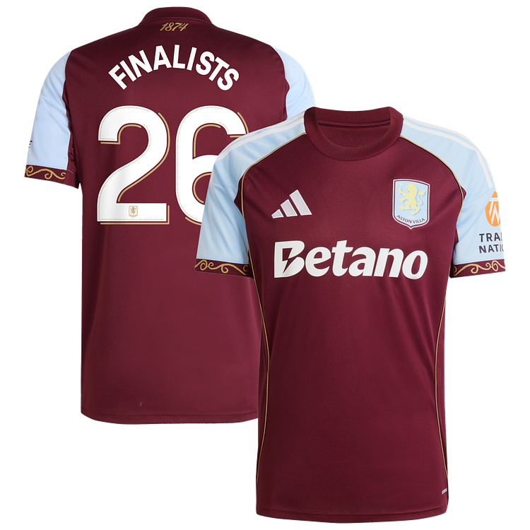 【S~4XL】Aston Villa 25/26 Home Football Jersey【FINALISTS #26】