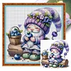 (Multi Style)[Multi-Style]Vegetable Gnome-Full Embroidery 3 Strands 11CT Stamped Cross Stitch-45*45CM