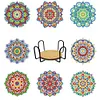 DIY Acrylic Diamond Painting Special-Shaped Drill Point Drill Coaster Set