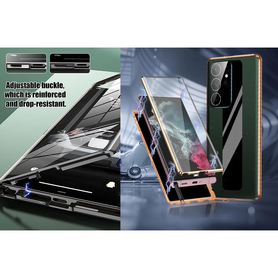 Suitable for Samsung S22/S23 series glass goggles magnetic suction all-inclusive drop-proof mobile phone case