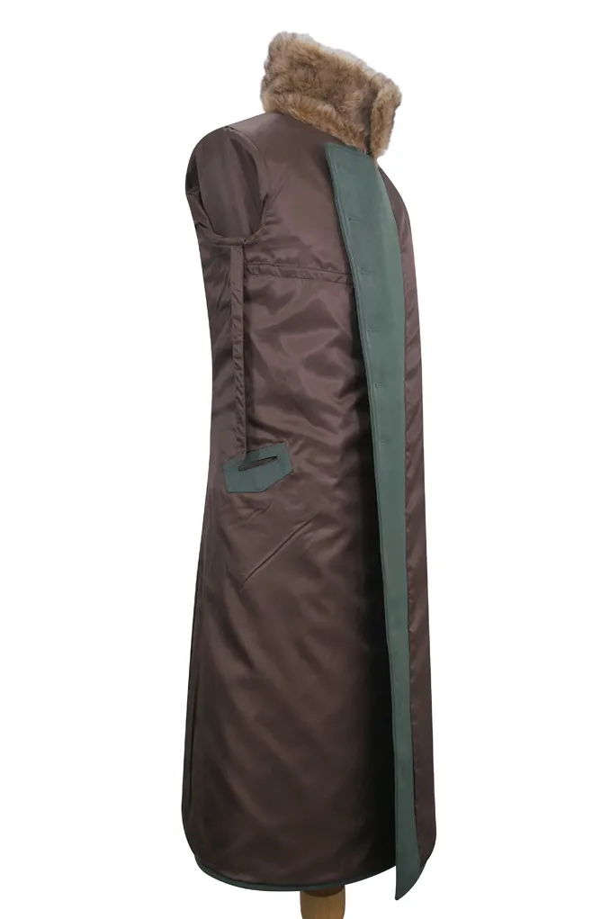   Elite German M1940 Waffen Officer Fur Collar Gabardine Greatcoat German-Uniform