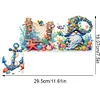 (US Local)Ocean Goblin 5D DIY Wooden Door Topper Diamond Painting Door Corner Decor